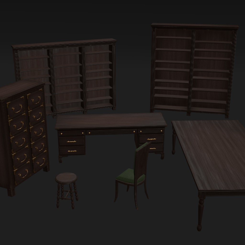 Furniture Pack (Low Poly) preview image 1